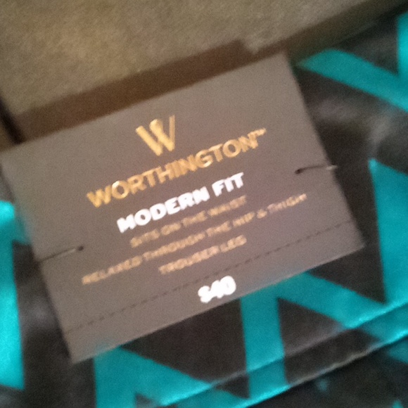 NWT Worthington Modern Fit High-Waisted Satin Pants - Size 10 - Picture 8 of 8